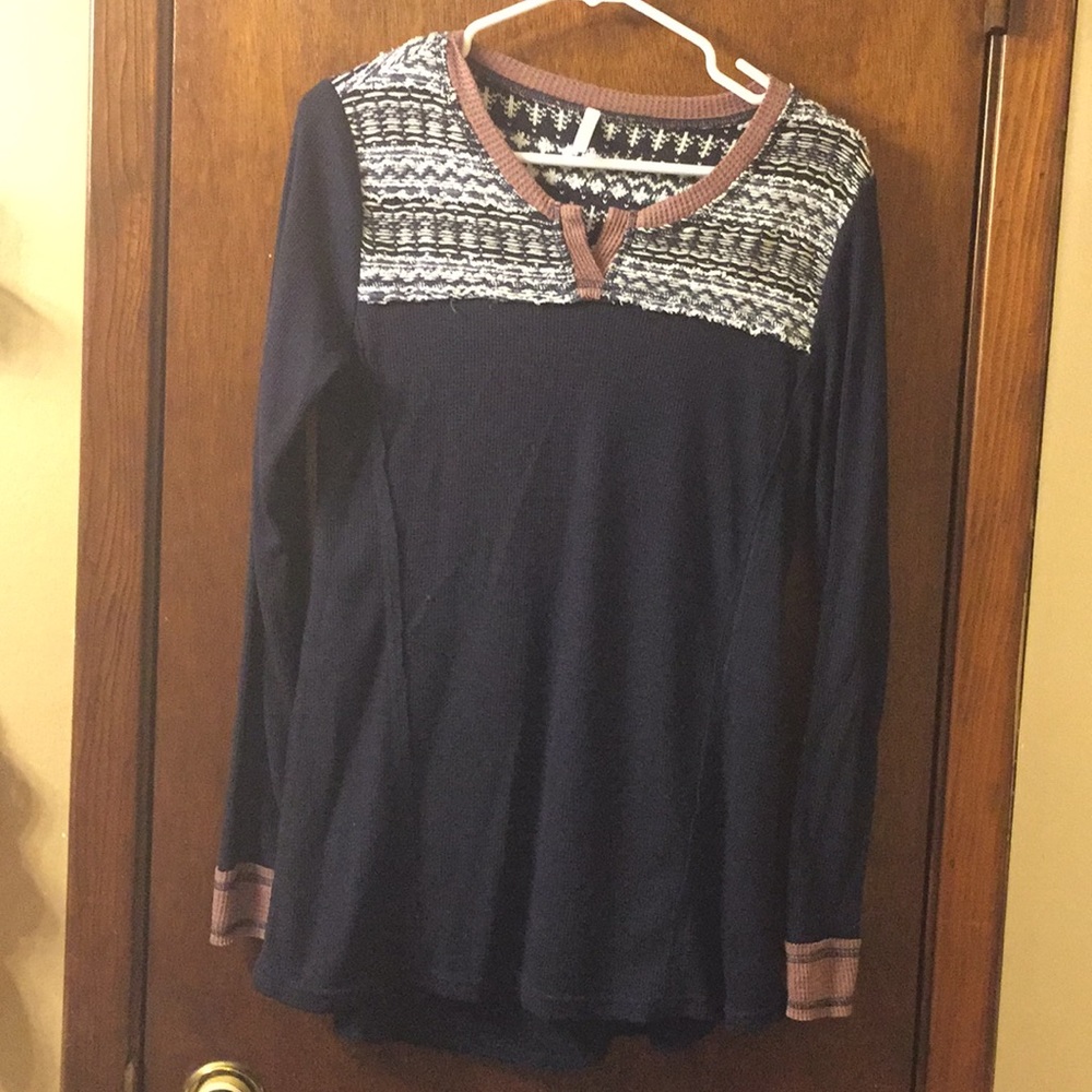 Pink blush maternity long sleeve
